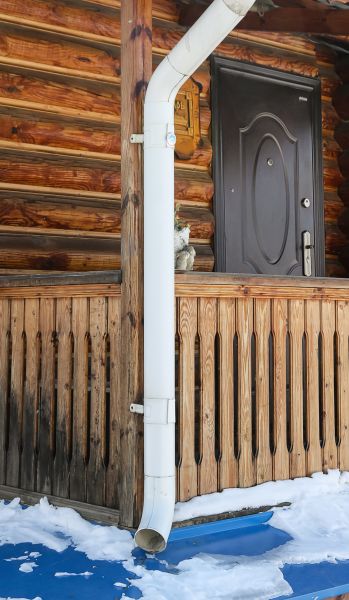 Porch Downspout Installation in Sun City Center